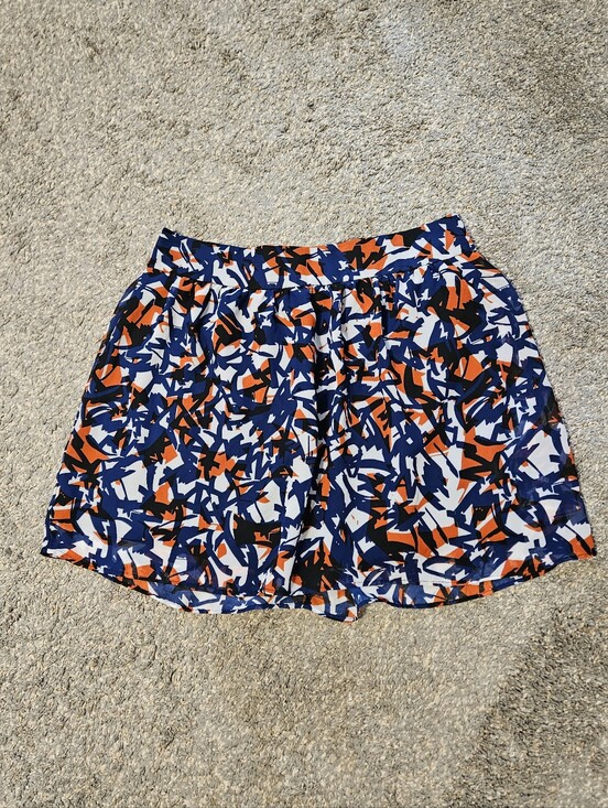 GAP Dresses & Skirts - GAP Abstract Print Skirt in Blue, Red, Black, White